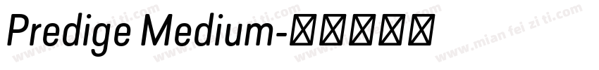 Predige Medium字体转换